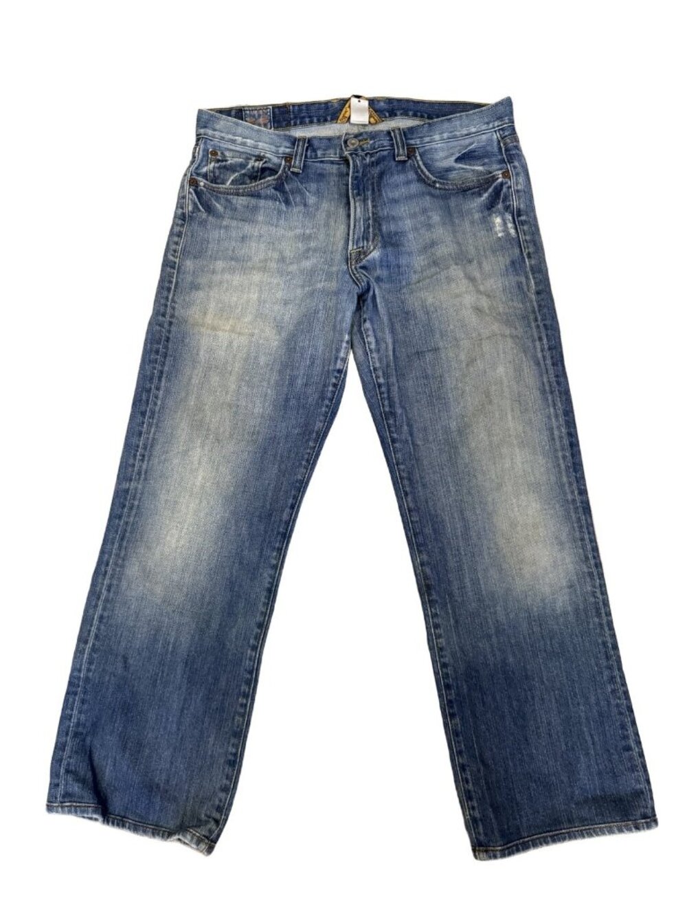 VTG Lucky Brand Men Straight Blue Denim Jeans Size 32x26.5” USA